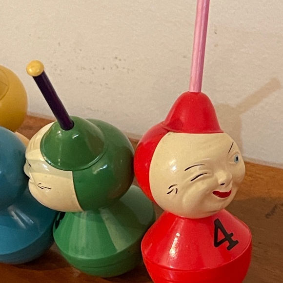 Vintage Roly Poly Bridge Celluloid Table Markers - Picture 4 of 6